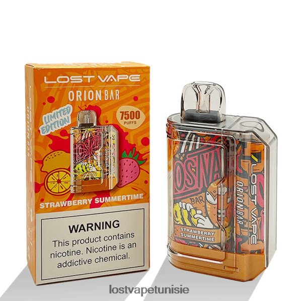 Lost Vape Orion barre jetable | 7500 bouffées | 18 ml | 50 mg - Lost Vape pods near me 040BBB98 fraise d'été