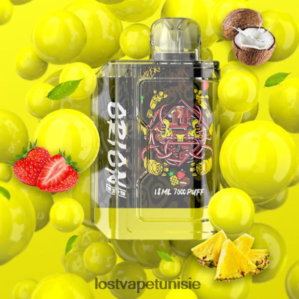 Lost Vape Orion barre jetable | 7500 bouffées | 18 ml | 50 mg - Lost Vape review Tunisie 040BBB80 pina colada aux fraises